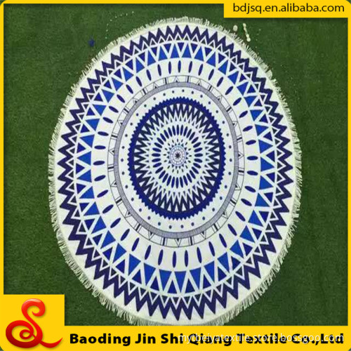 Wholesale 2016 hot selling custom round beach towel